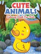 Cute Animals Coloring Book for Kids