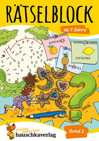 Vorderes Coverbild Rätselblock ab 7 Jahre - Band 2