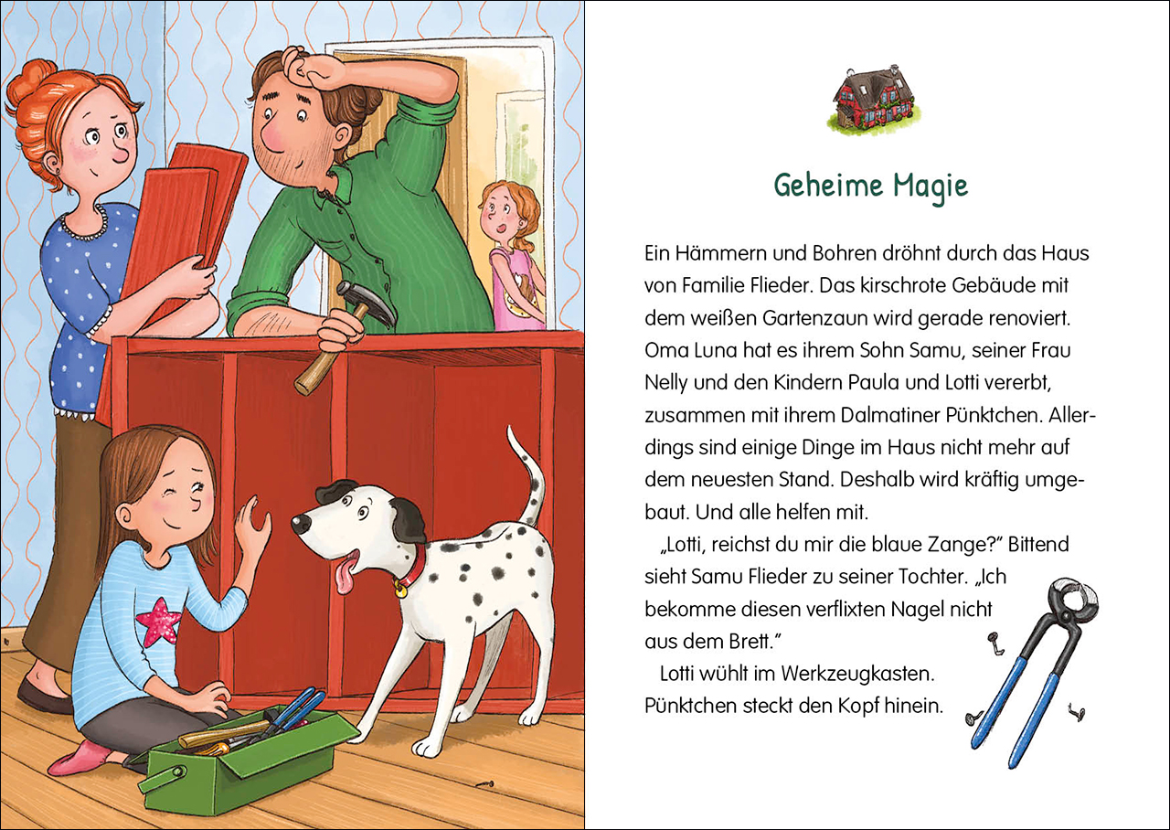 Beispielinhalt (Bild) Die Wolkenponys (Band 2) - Die Nacht des roten Mondes