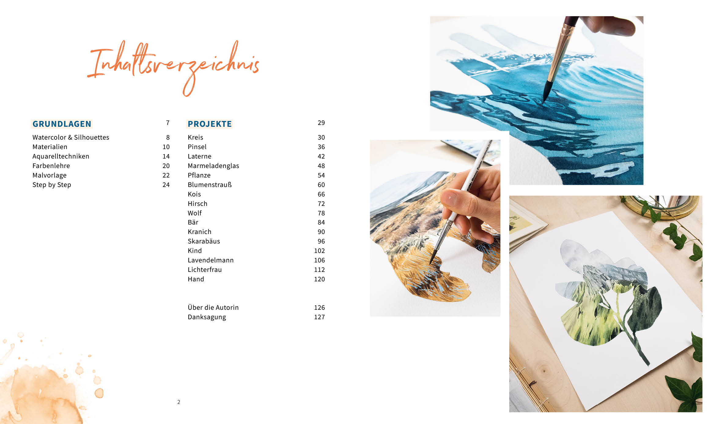 Beispielinhalt (Bild) Watercolor Silhouettes – Vom Instagram-Star jj_illus