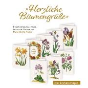 8er-Set Klappkarten »Herzliche Blumengrüße«