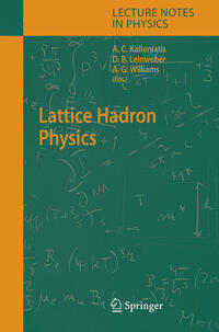 Vorderes Coverbild (hohe Qualität) Lattice Hadron Physics