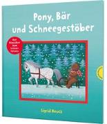 Pony, Bär und Schneegestöber