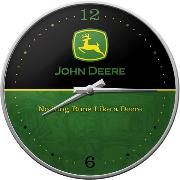 Wanduhr. John Deere / Black and Green / Ø 31.0 cm