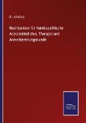 Vorderes Coverbild Real-Lexicon für homöopathische Arzneimittellehre, Therapie und Arzneibereitungskunde