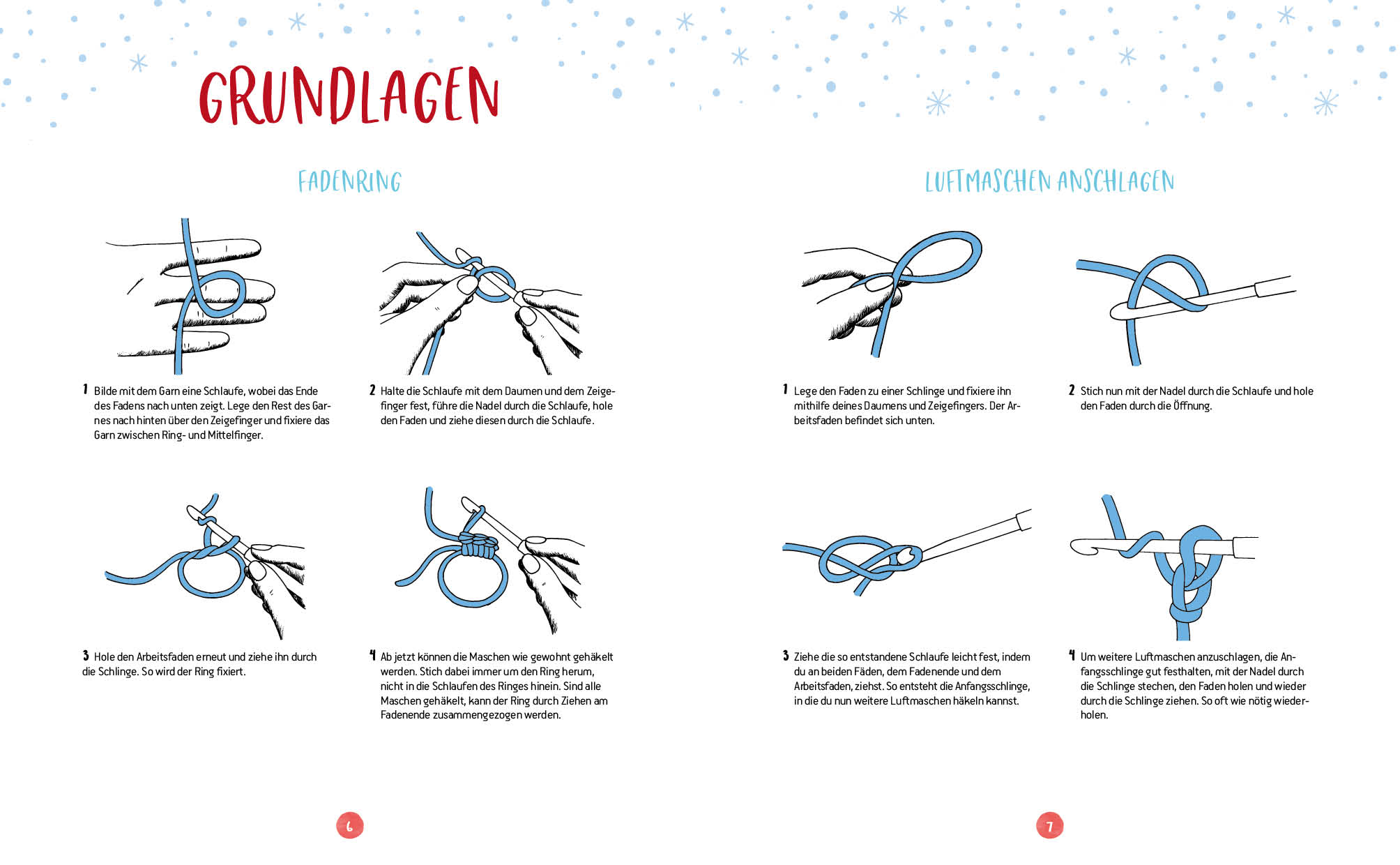 Beispielinhalt (Bild) Mein Adventskalender-Häkelbuch: Helden der Kindheit