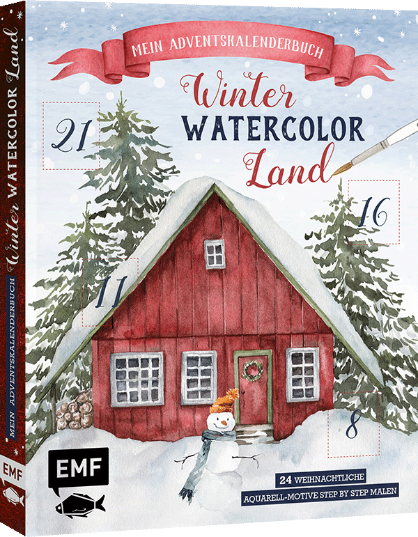 Anderes Coverbild Mein Adventskalender-Buch: Winter-Watercolor-Land
