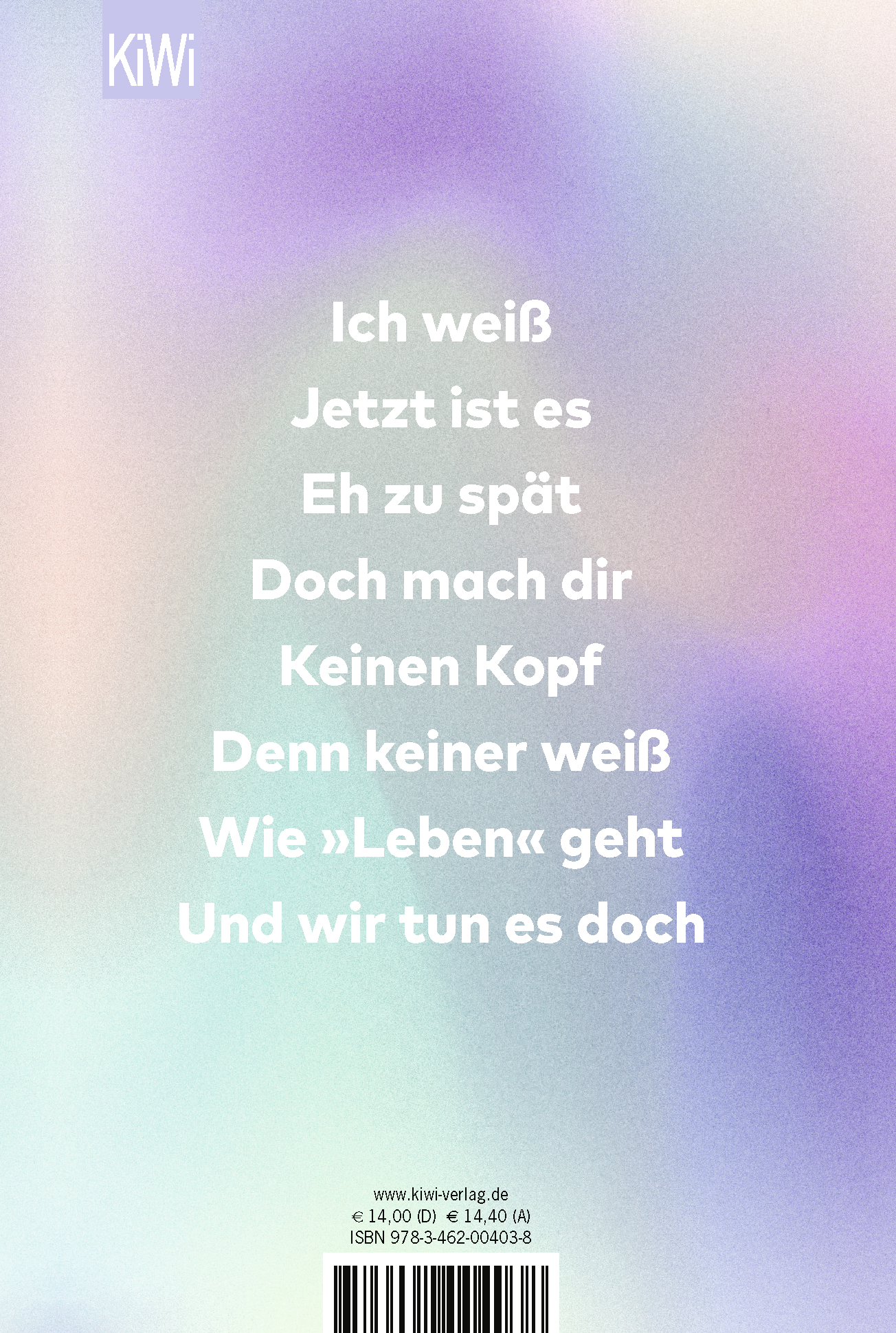 Rückseitencover Liebe in Zeiten der Follower
