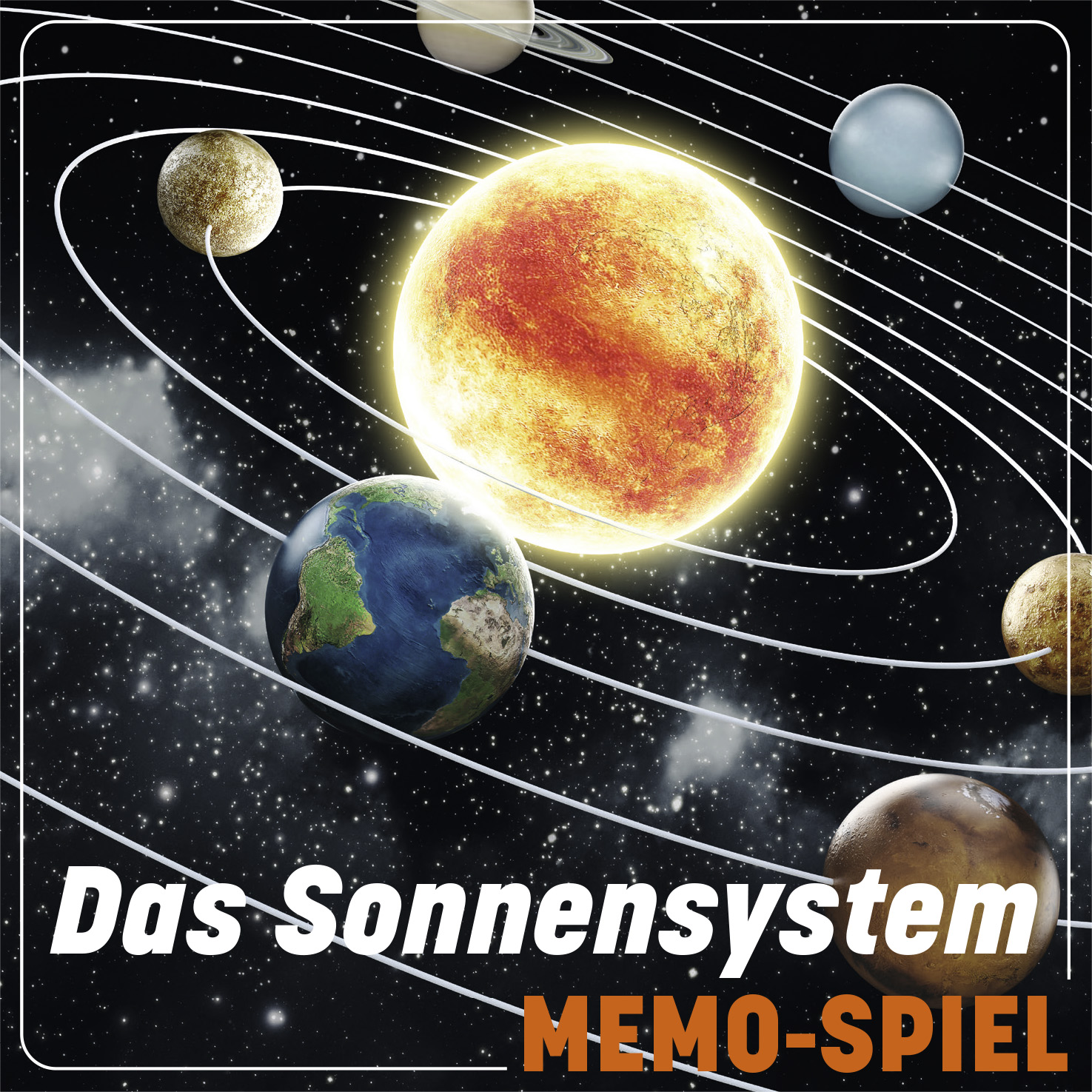 Beispielinhalt (Bild) Unser Sonnensystem - Sterne und Planeten - Das Memo-Spiel