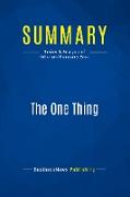 Summary: The One Thing