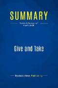 Summary: Give and Take