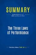 Summary: The Three Laws of Performance