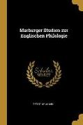 Marburger Studien Zur Englischen Philologie