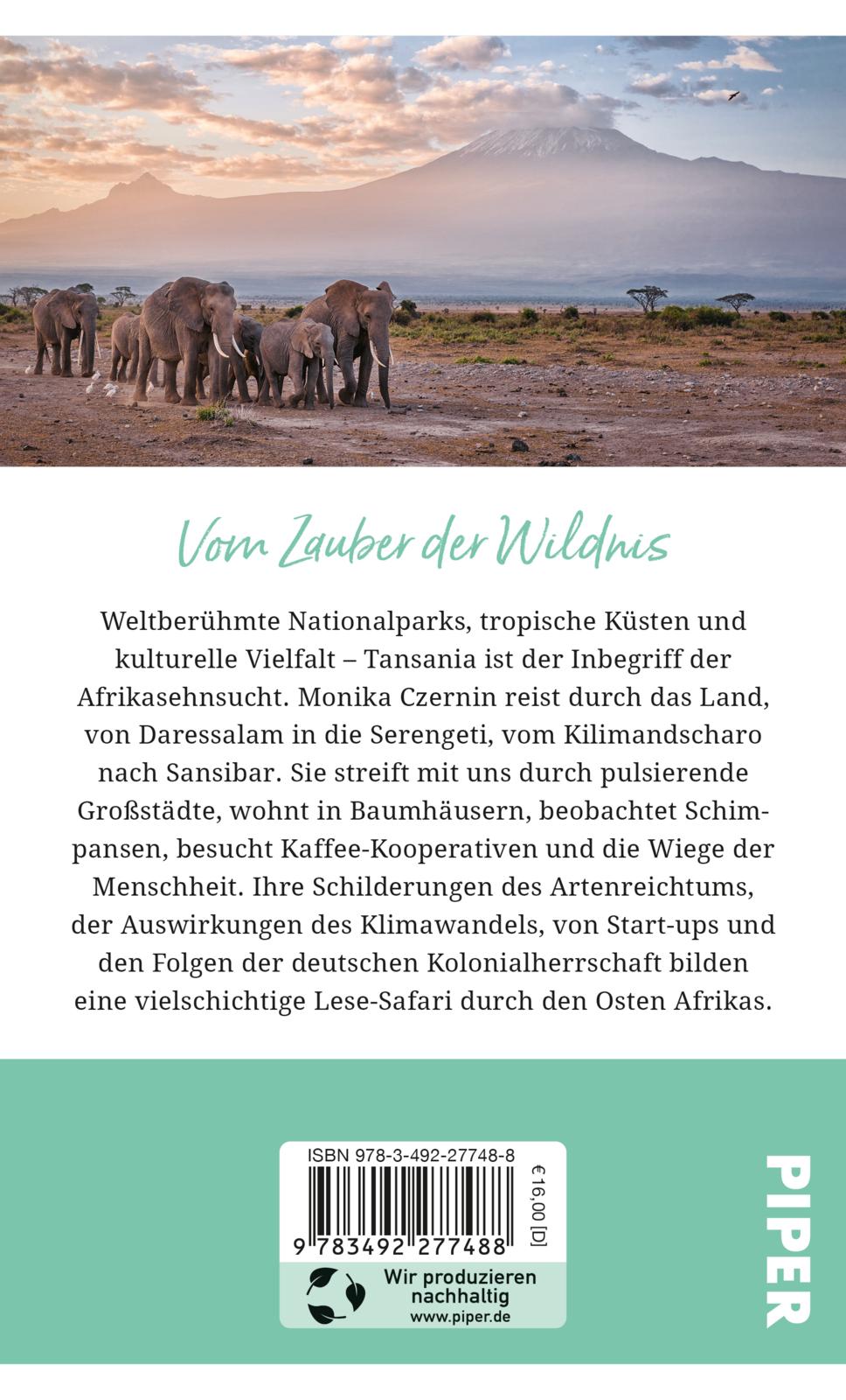 Rückseitencover Gebrauchsanweisung für Tansania