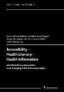 Vorderes Coverbild Accessibility - Health Literacy - Health Information