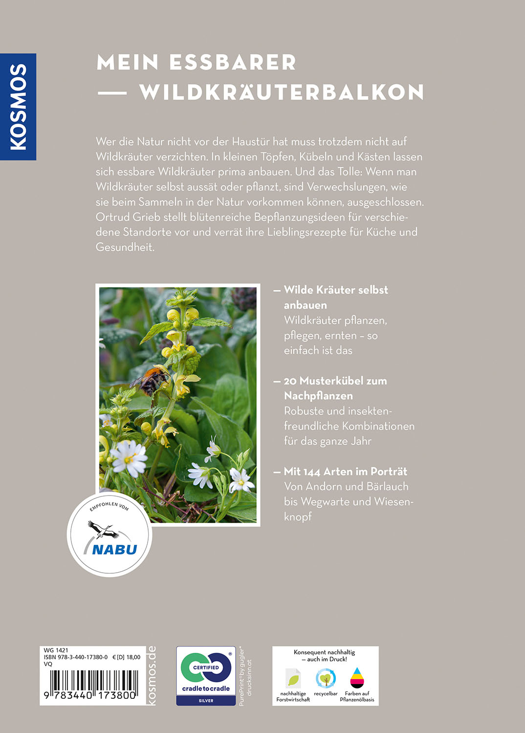 Rückseitencover Wildkräuter in Töpfen & Kübeln