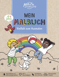 Vorderes Coverbild Mein Malbuch • Vielfalt zum Ausmalen. Für alle Kinder ab 4 Jahren