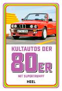 Quartett Kultautos der 80er. Kartenspiel Autoquartett