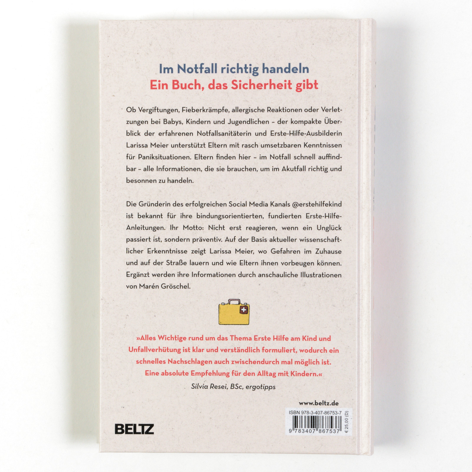 Rückseitencover Erste Hilfe für dein Kind