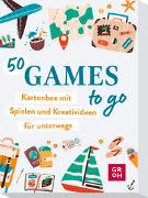 50 Games to go - Kartenbox mit vielen Spielen und Kreativideen für unterwegs