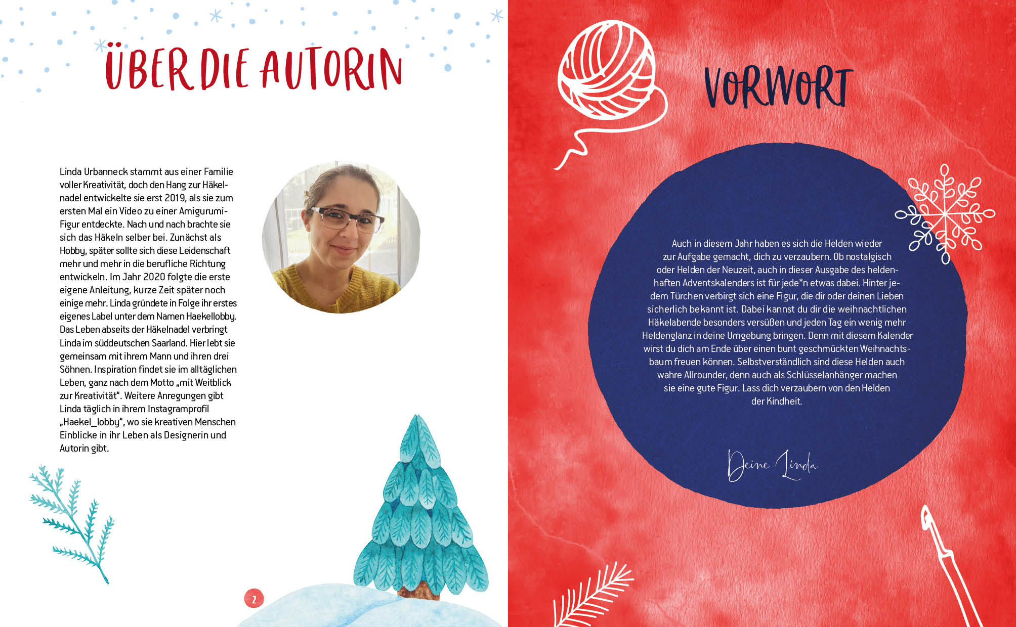 Beispielinhalt (Bild) Mein Adventskalender-Häkelbuch: Helden der Kindheit – Merry X-Mas