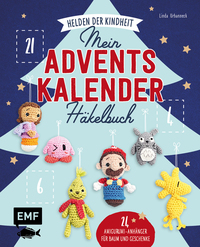 Vorderes Coverbild Mein Adventskalender-Häkelbuch: Helden der Kindheit – Merry X-Mas