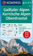 KOMPASS Wanderkarte 60 Gailtaler Alpen, Karnische Alpen, Oberdrautal 1:50.000