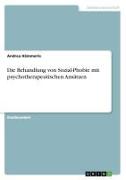 Die Behandlung von Sozial-Phobie mit psychotherapeutischen Ansätzen