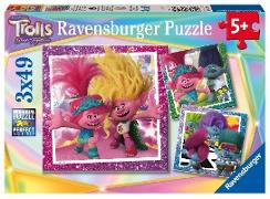 Ravensburger Kinderpuzzle 05713 - Popmusik lebt! - 3x49 Teile Trolls Puzzle für Kinder ab 5 Jahren