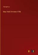 New York Directory 1786