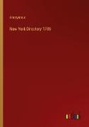 New York Directory 1786