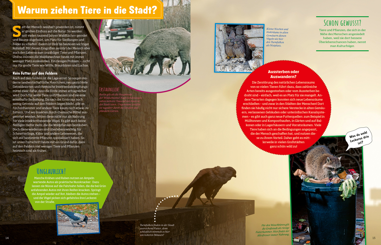 Beispielinhalt (Bild) WAS IST WAS Geniale Natur! Die Supertricks unserer Tiere und Pflanzen