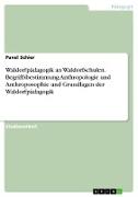 Vorderes Coverbild Waldorfpädagogik an Waldorfschulen. Begriffsbestimmung Anthropologie und Anthroposophie und Grundlagen der Waldorfpädagogik
