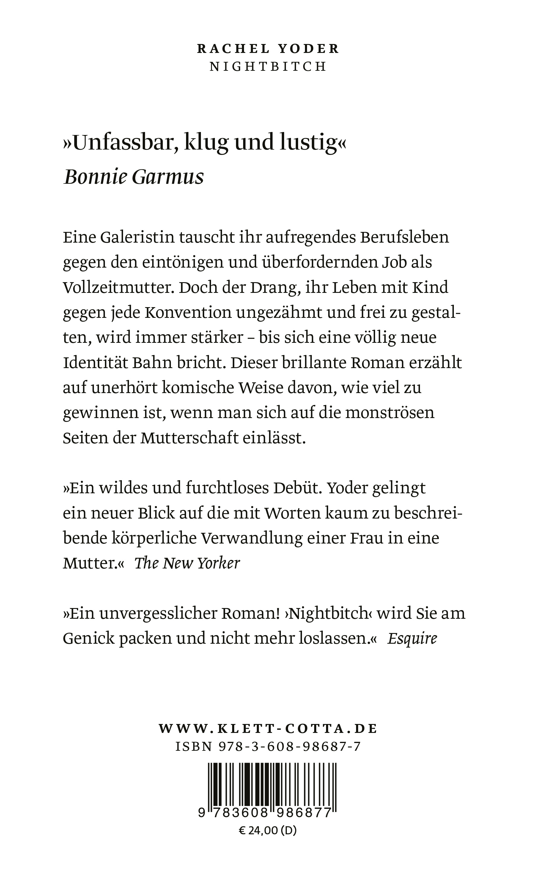 Rückseitencover Nightbitch