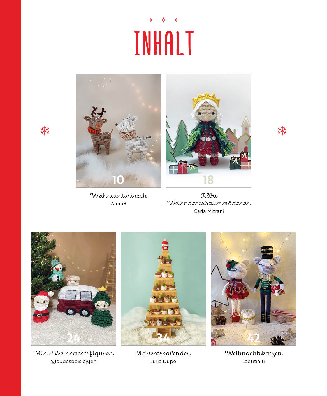 Beispielinhalt (Bild) Sweet Christmas – Das Amigurumi-Häkelbuch