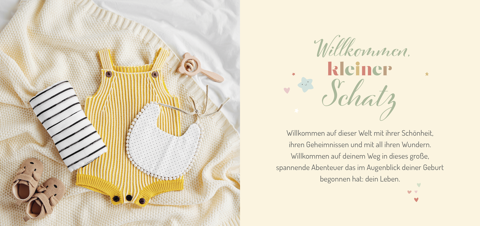 Beispielinhalt (Bild) Willkommen, kleiner Schatz