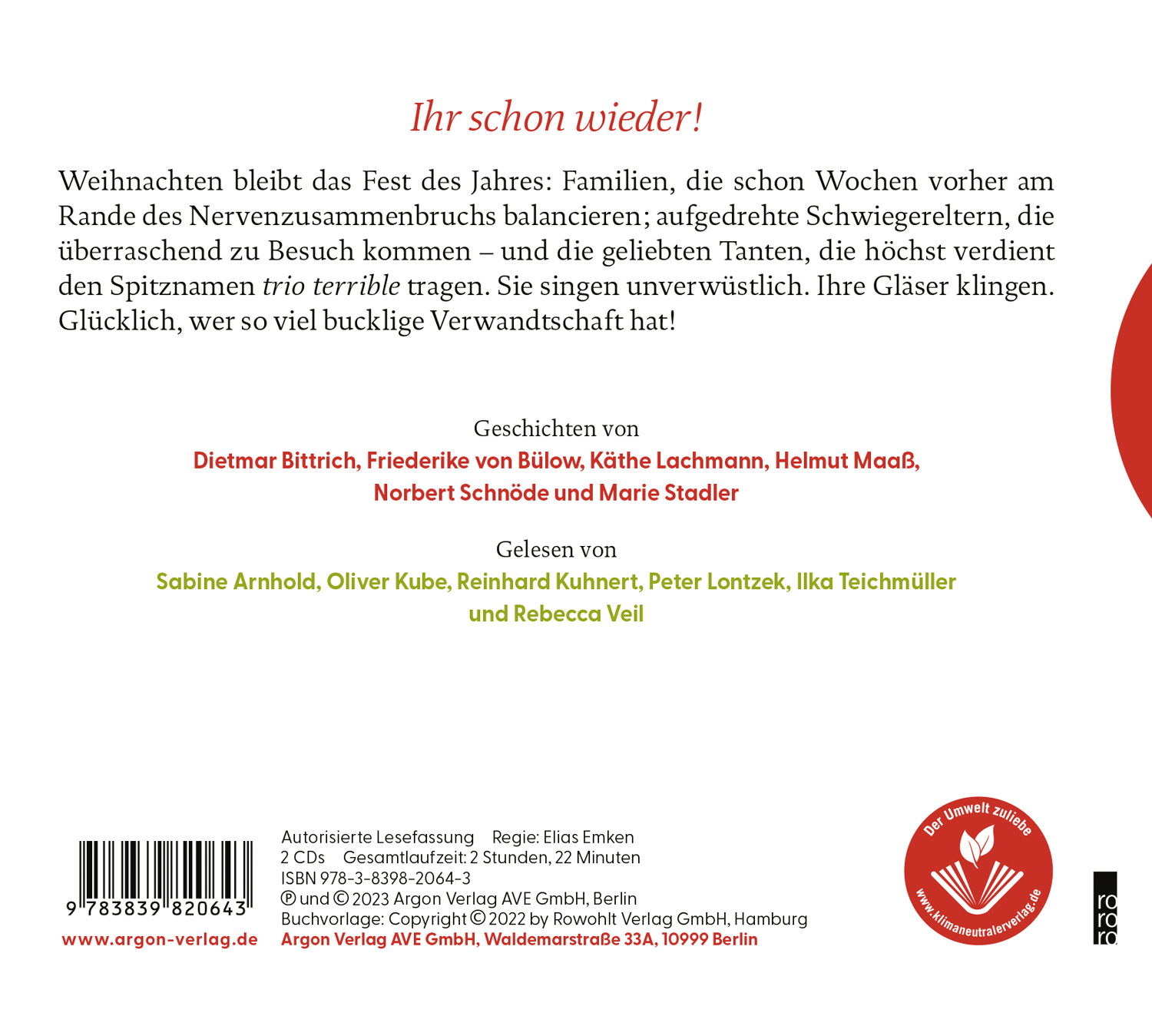 Rückseitencover Lallende Tanten überall