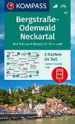 KOMPASS Wanderkarten-Set 827 Bergstraße-Odenwald, Neckartal, Geo-Naturpark Bergstraße-Odenwald (2 Karten) 1:50.000