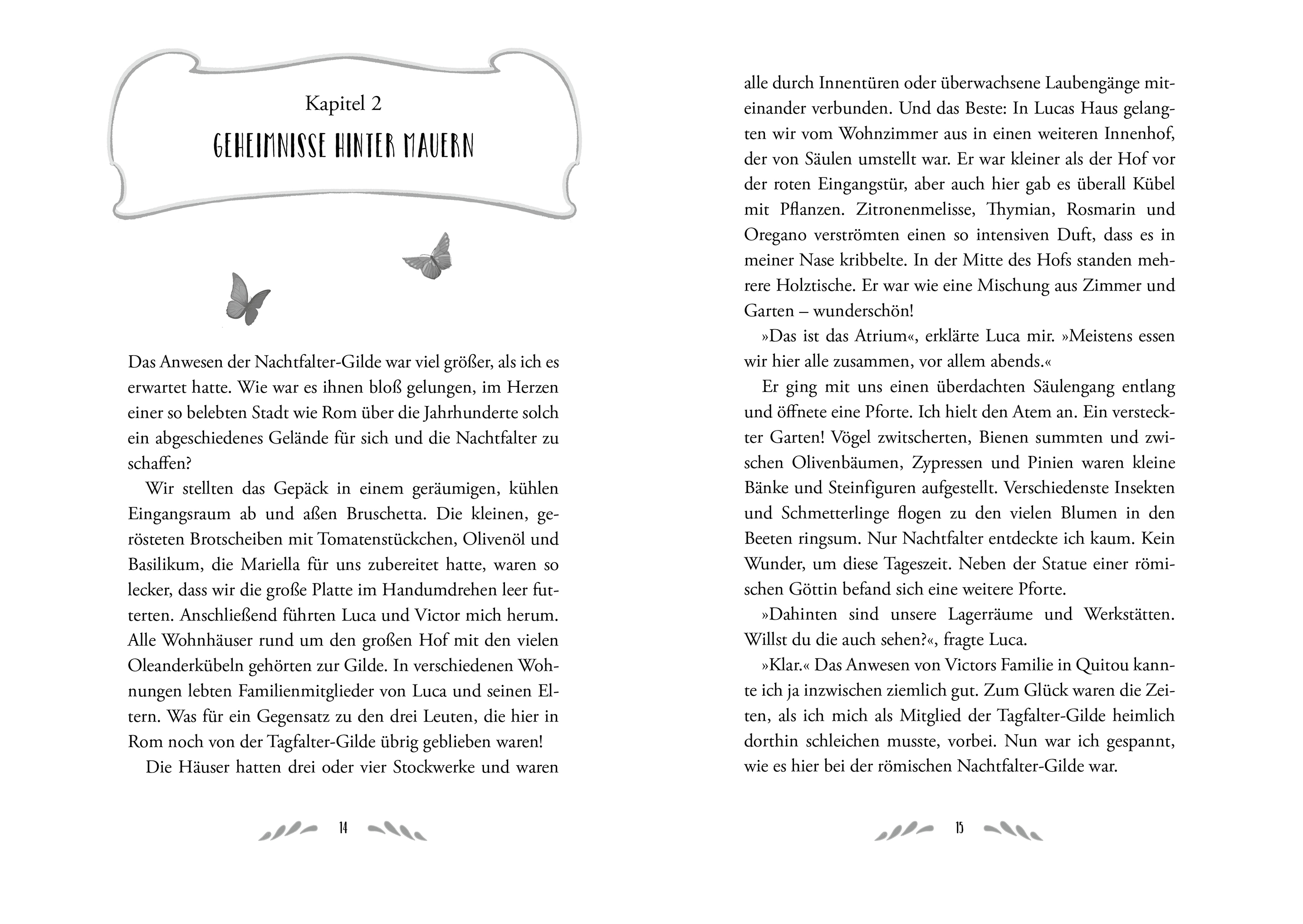 Beispielinhalt (Bild) Hüterin der Schmetterlinge - Im Bann des Oleanders
