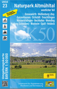 Vorderes Coverbild UK50-23 Naturpark Altmühltal westlicher Teil