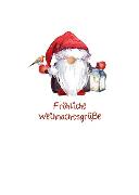 Postkarte. Fröhliche Weihnachtsgrüße (Wichtel)