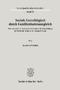 Soziale Gerechtigkeit durch Familienlastenausgleich