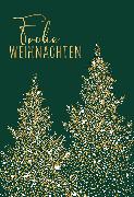 Doppelkarte. Frohes Fest / Weihnachten / Hoch