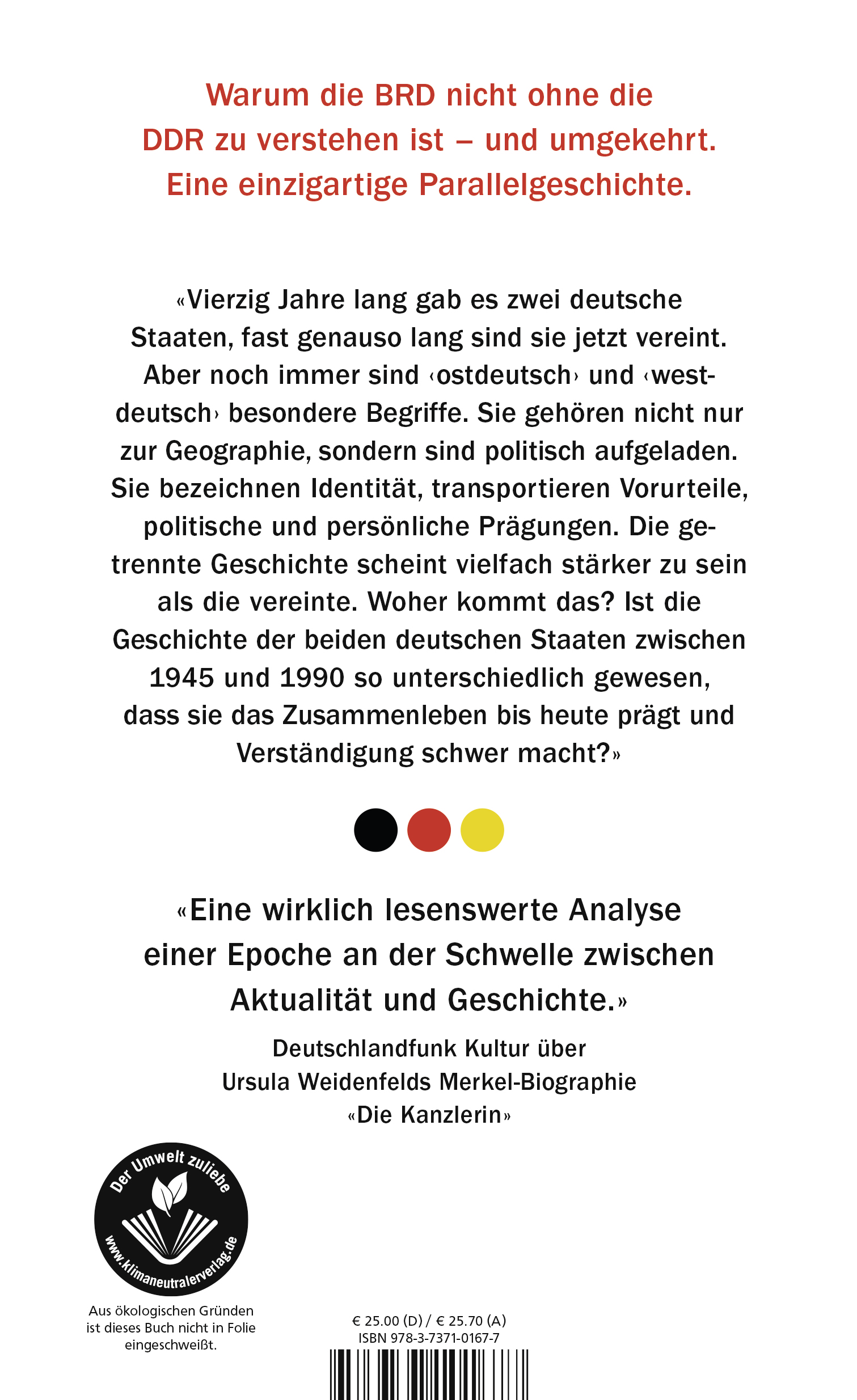 Rückseitencover Das doppelte Deutschland