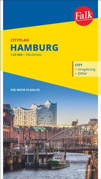 Vorderes Coverbild Falk Cityplan Hamburg 1:22.500