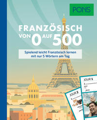 Vorderes Coverbild PONS Französisch von 0 auf 500