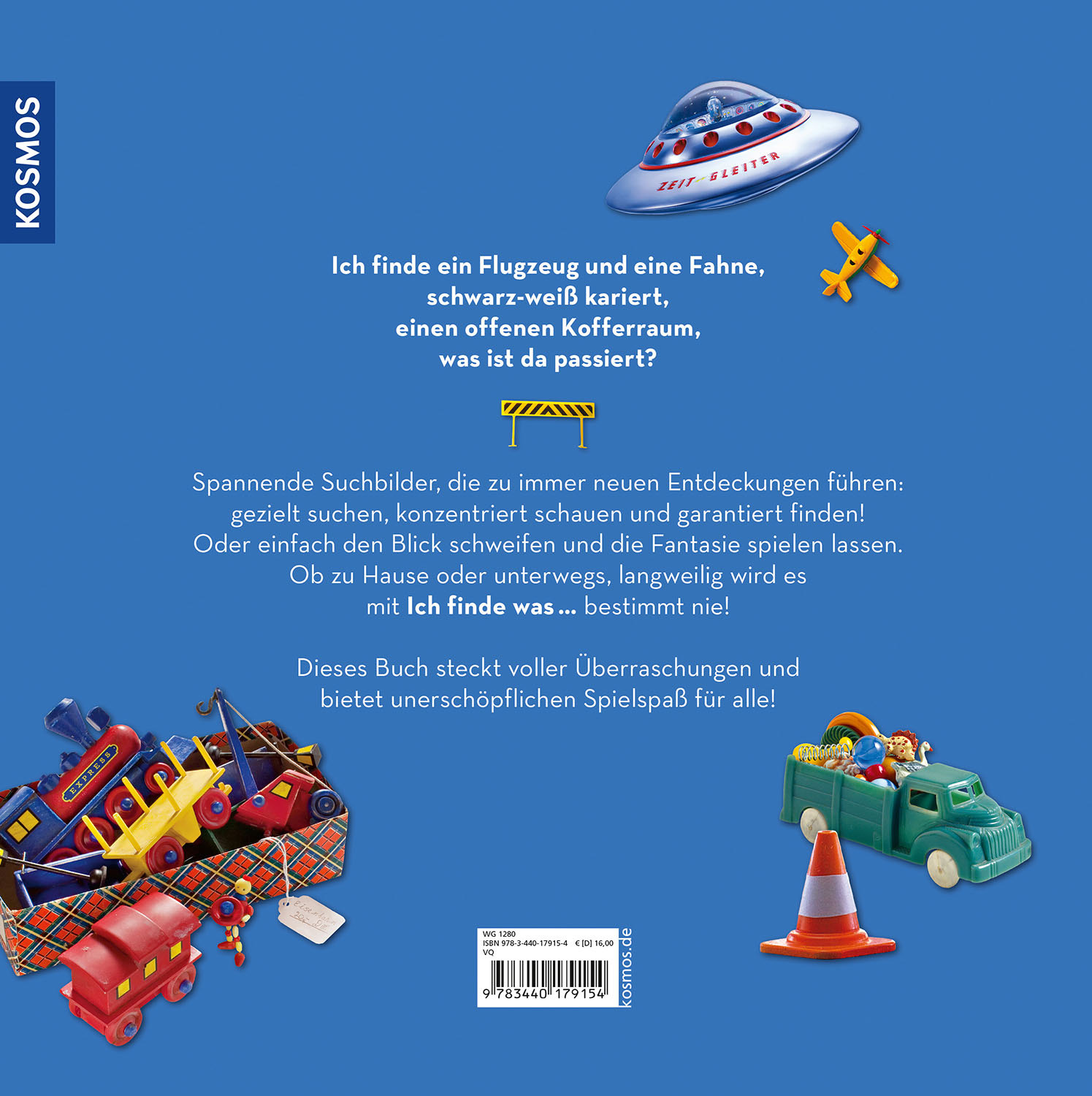Rückseitencover Ich finde was, bunte Fahrzeuge