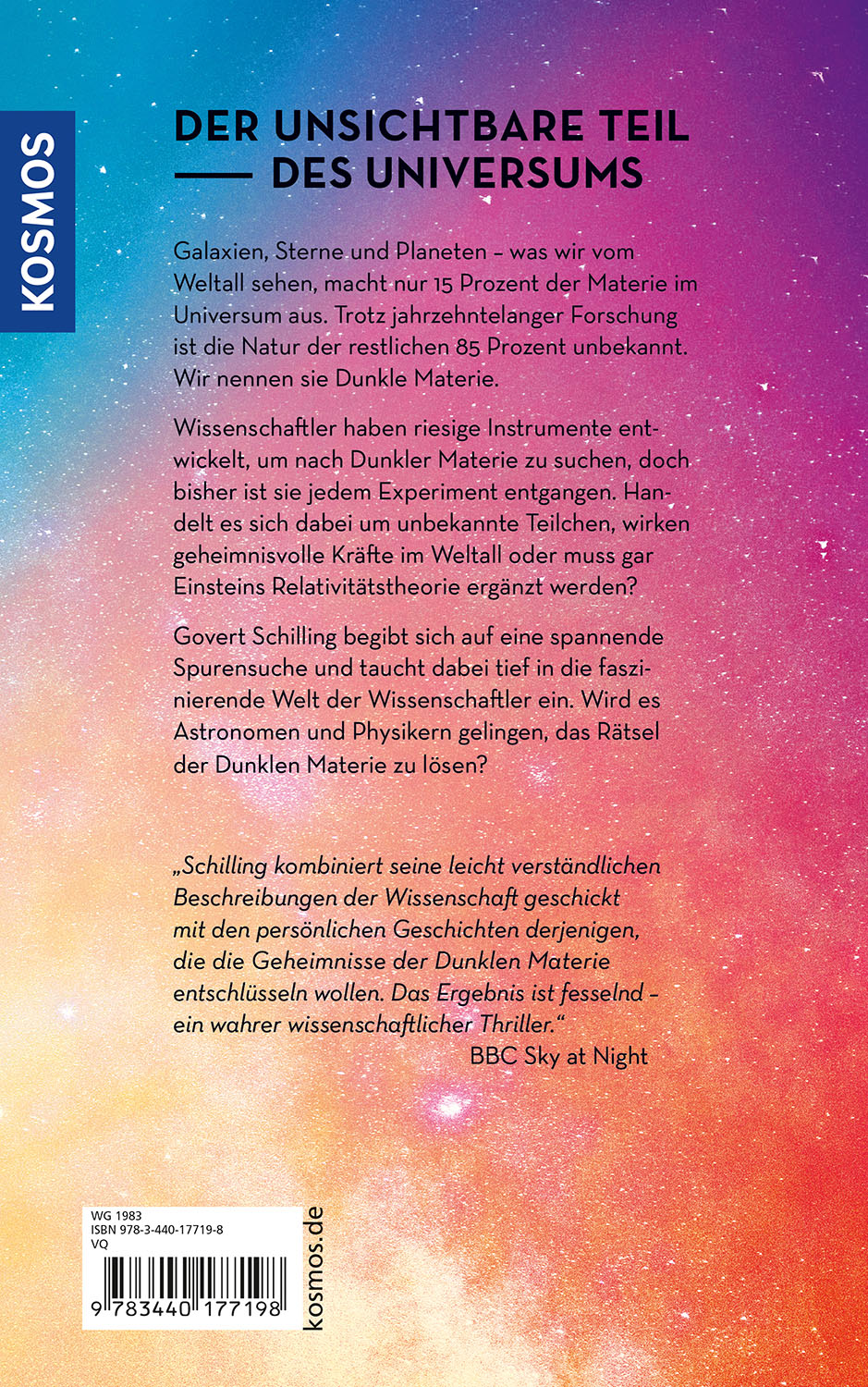 Rückseitencover Der Elefant im Universum