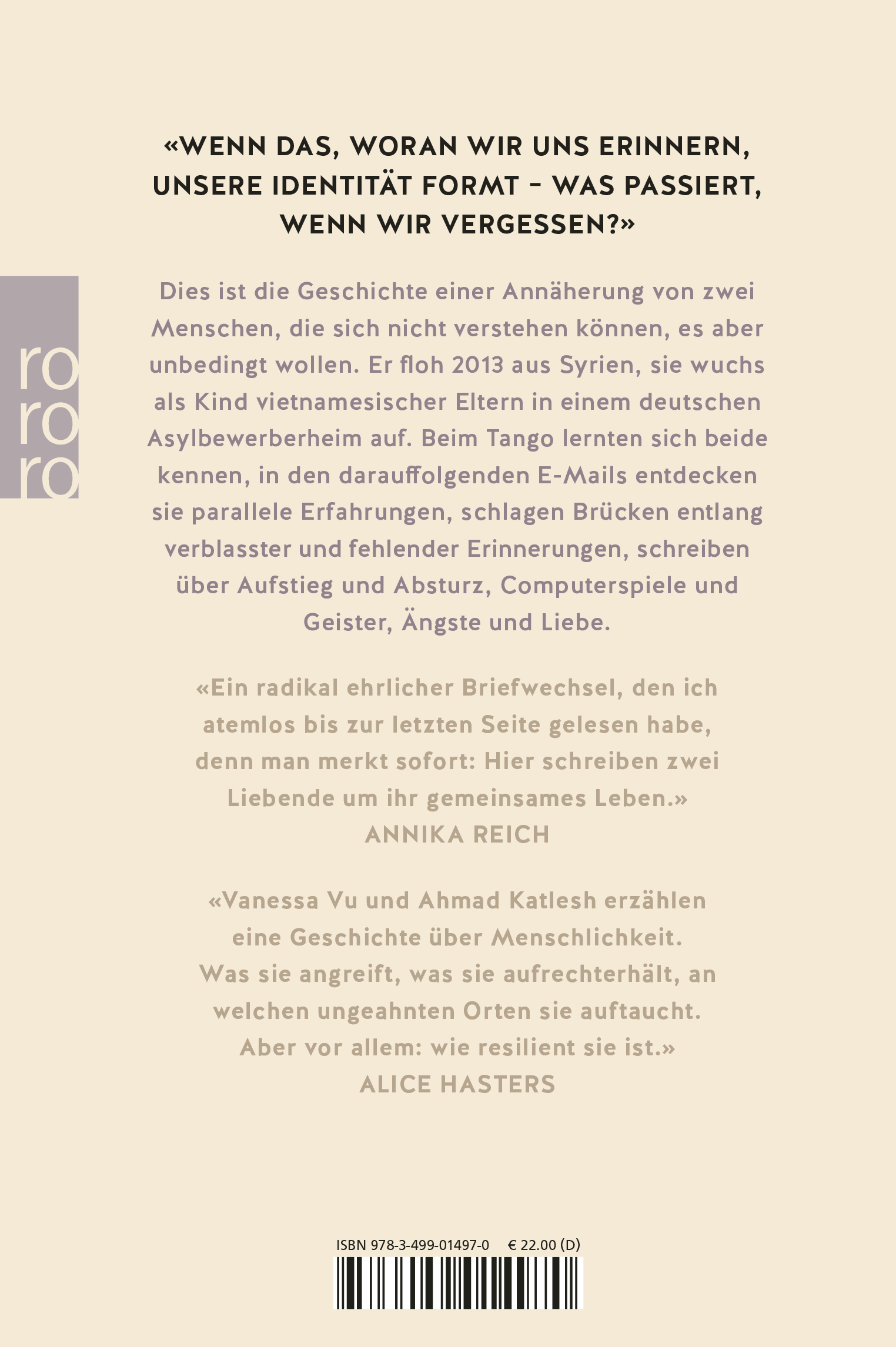 Rückseitencover Komm dahin, wo es still ist
