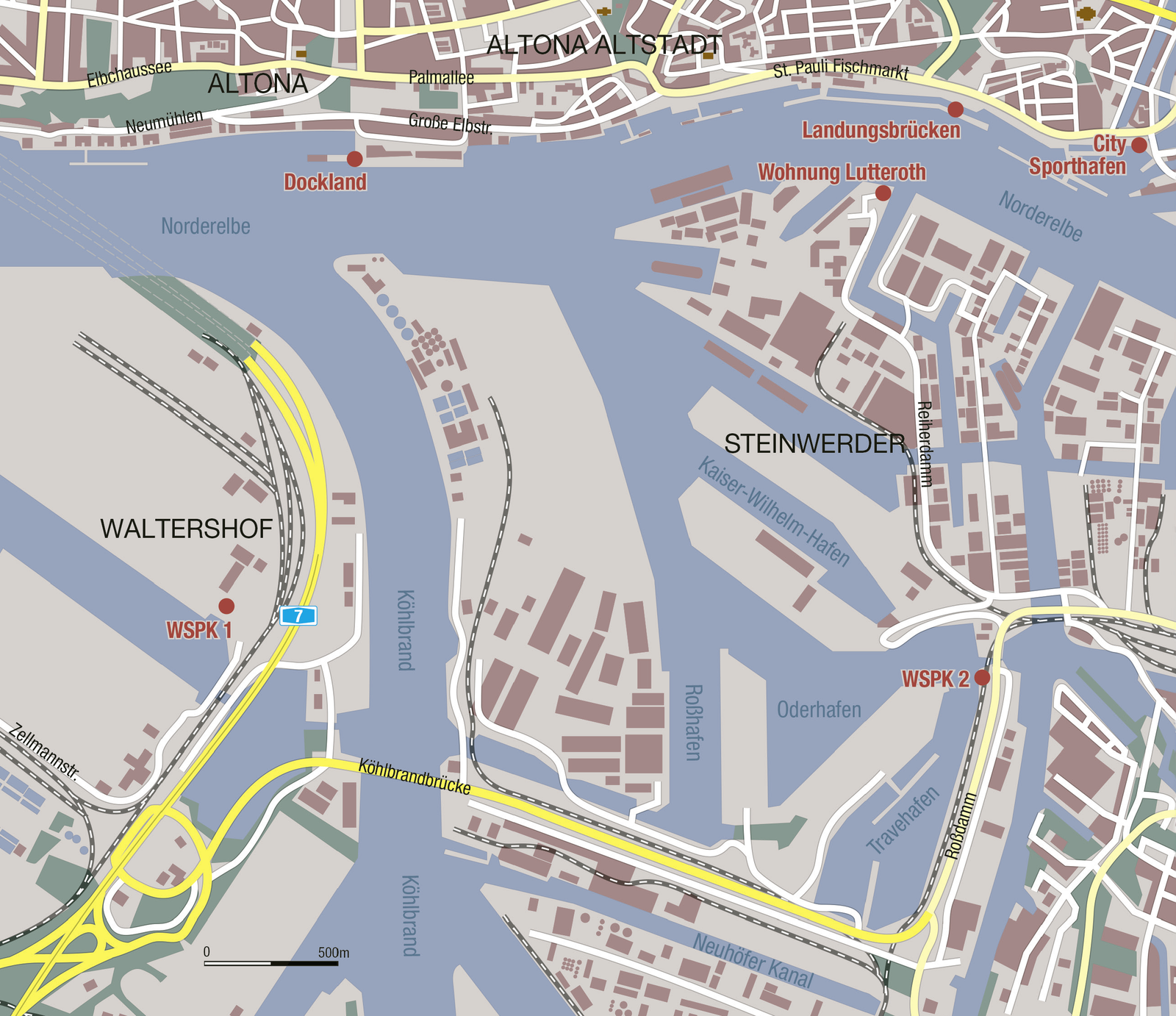Beispielinhalt (Bild) Tatort Hafen - Tod an den Landungsbrücken